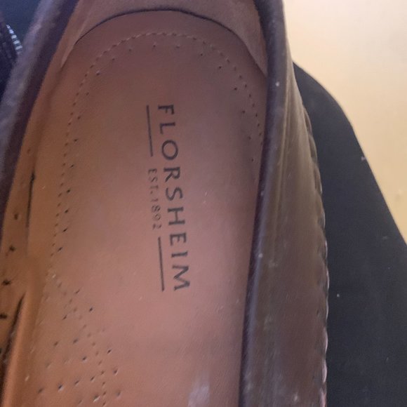 Florsheim Brown Crocodile Slip Ons Slightly Used